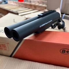 Hand-Held Short Cannon Toy Shotgun With Ejecting Shells