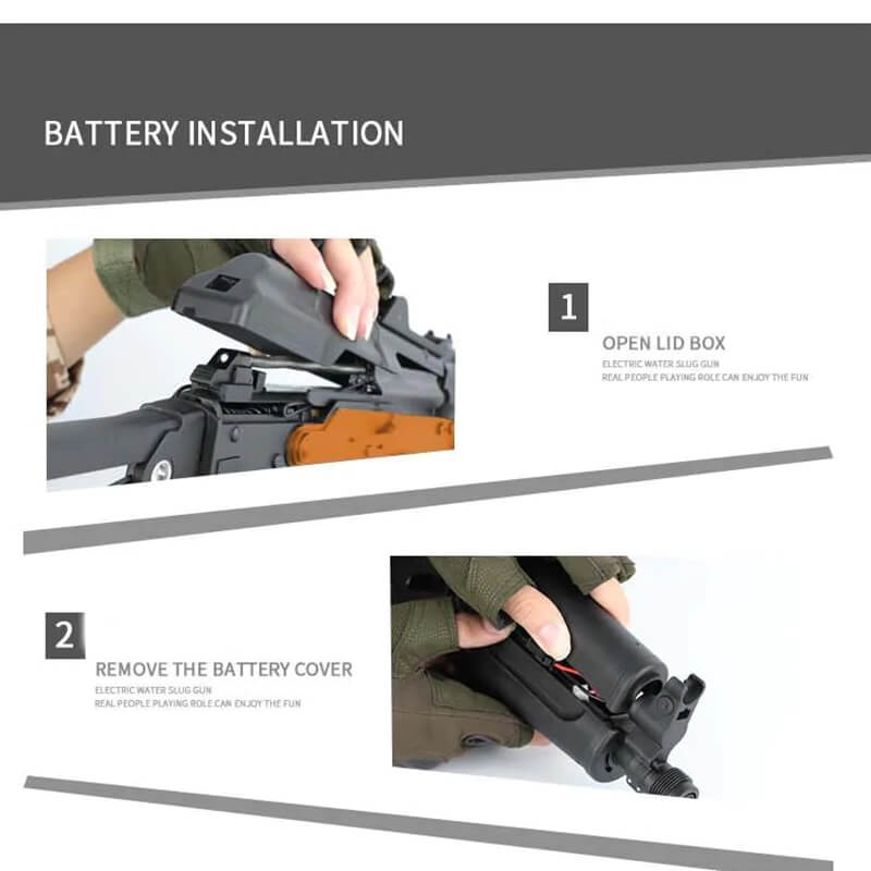 JINMING AK74U J12 Gel Ball Blaster Assault Rifle