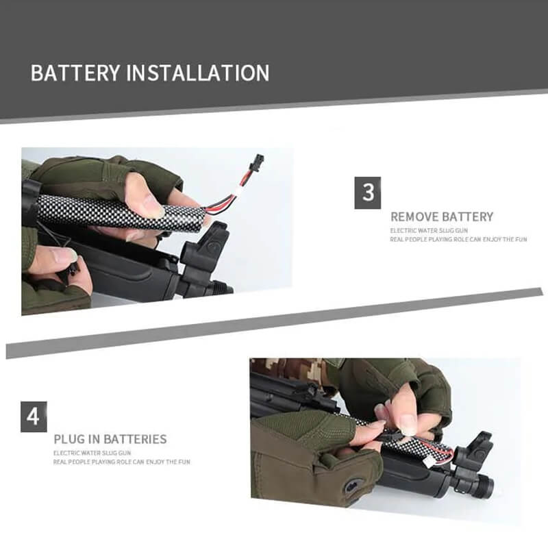 JINMING AK74U J12 Gel Ball Blaster Assault Rifle